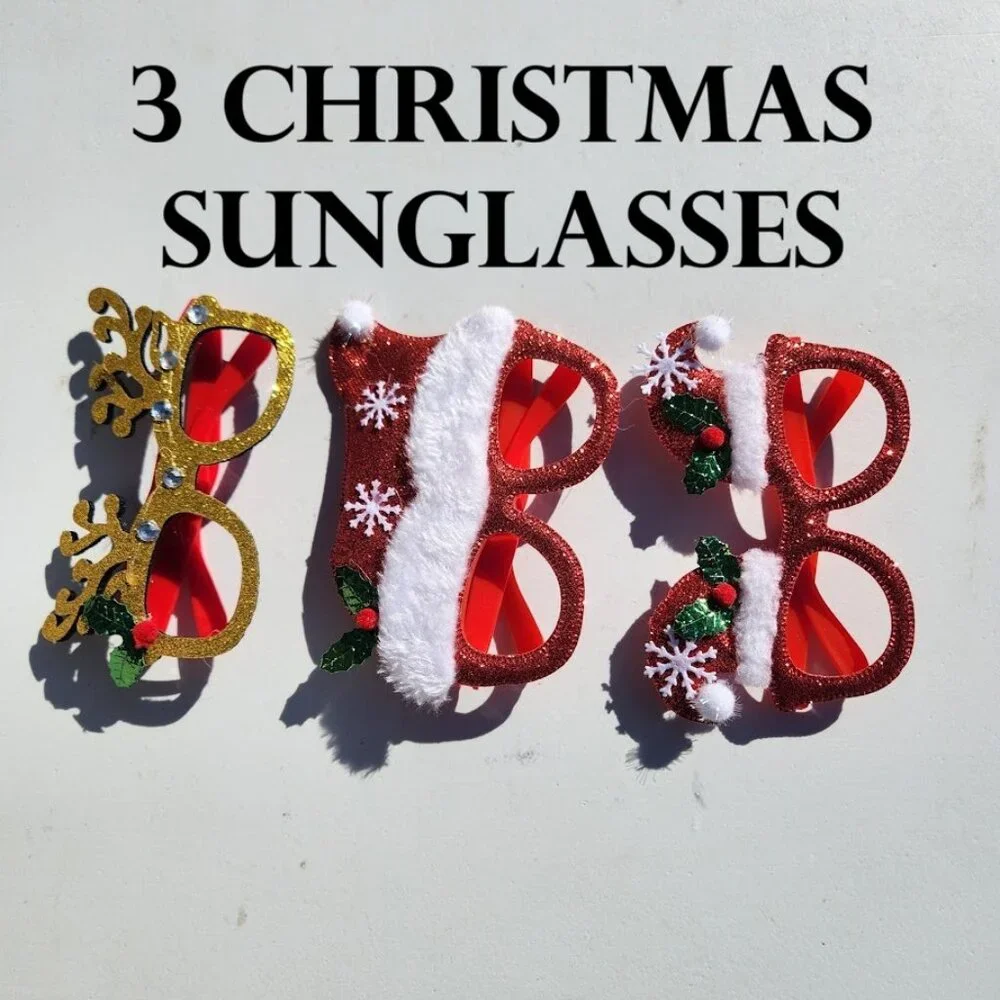 NEW Sunglasses Christmas Holiday Birthday Party Stocking Stuffer Party Favors  F